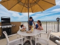 Wildwood Crest Hotel with BBQ Grille for guests on the deck